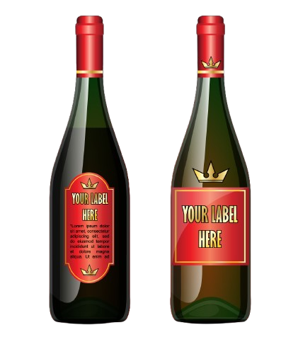 Wine Bottle Label Mockup